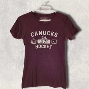 Ladies Vancouver Canucks Hockey T shirt